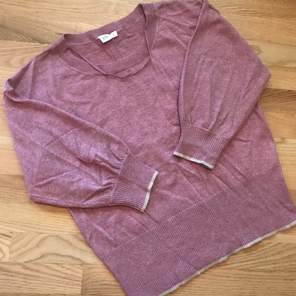 Gap Mauve 3/4 Sweater Top